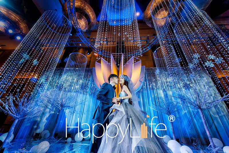 水晶吊饰婚礼跟拍唯美梦幻风婚礼