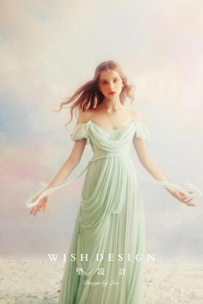 缪斯女神,古希腊柔美风格婚纱礼服