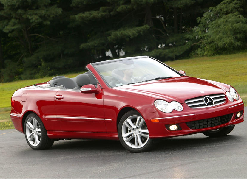 奔驰clk/红色/四座敞篷