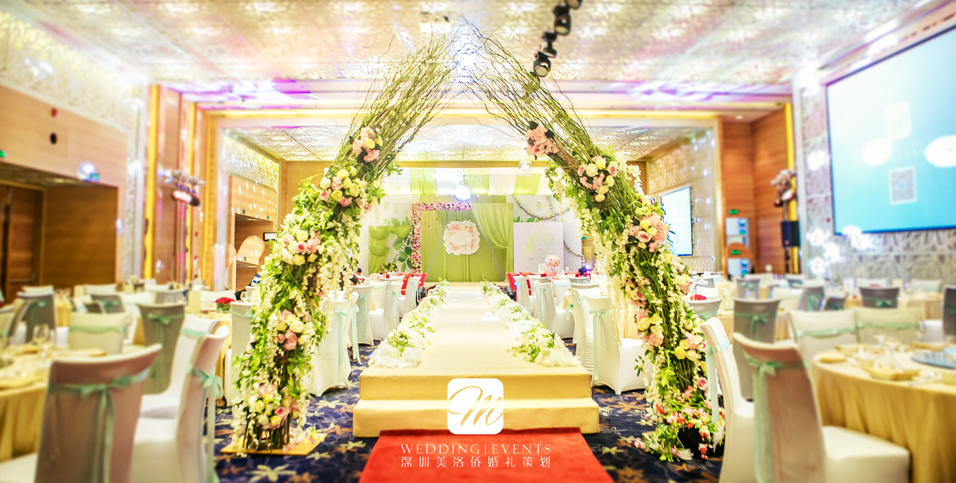 小清新婚礼创意拱门仪式区入口