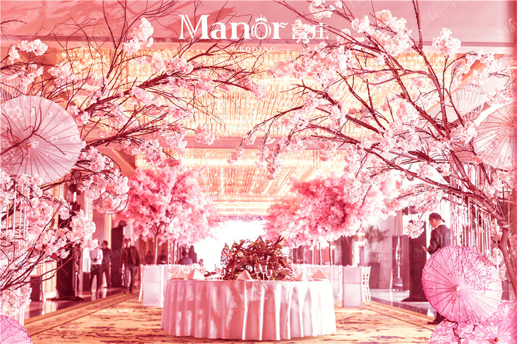 唯美梦幻风婚礼樱花婚礼布置