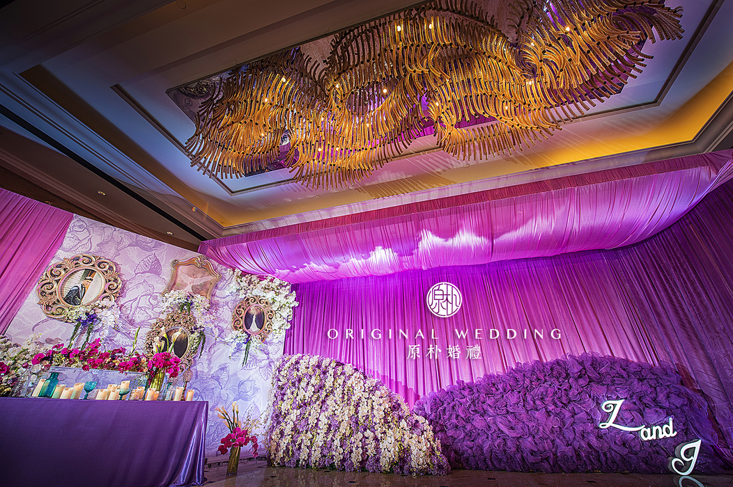 精致浪漫紫色系婚礼《韵紫楠辉》-来自原朴创意客照案例 |婚礼时光