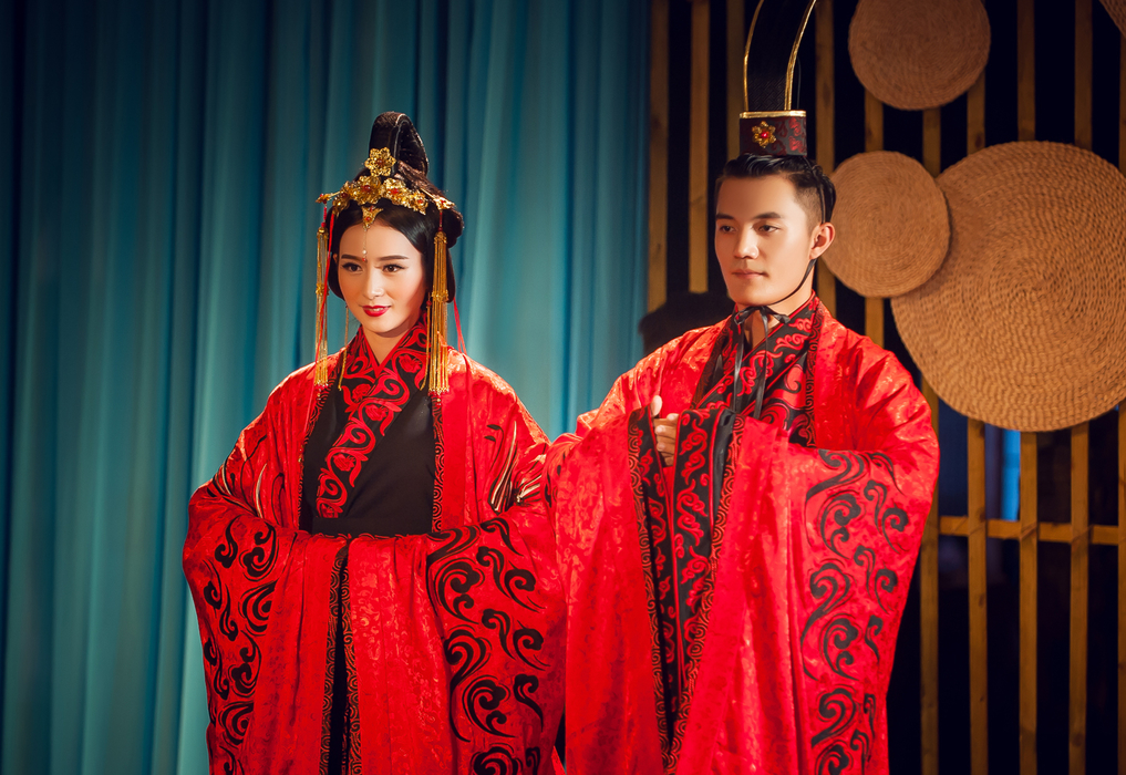 汉式婚礼中式新娘造型复古婚礼