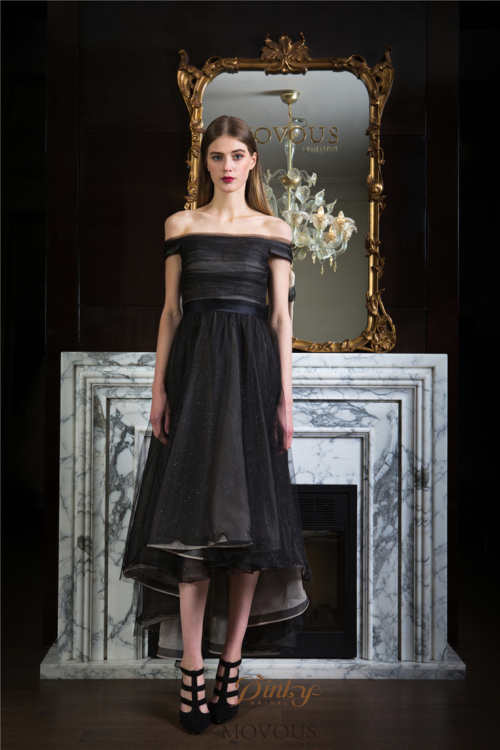 个性黑色系婚纱礼服