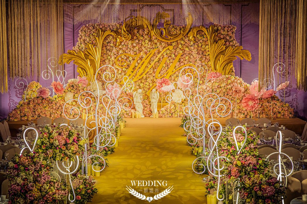 欧式婚礼复古奢华婚礼欧式背景墙