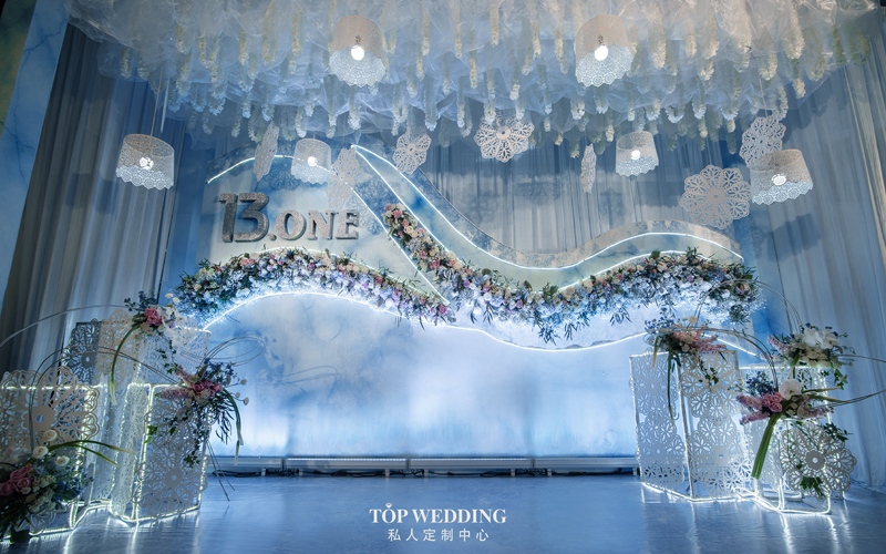 韩式小清新婚礼迎宾区背景墙