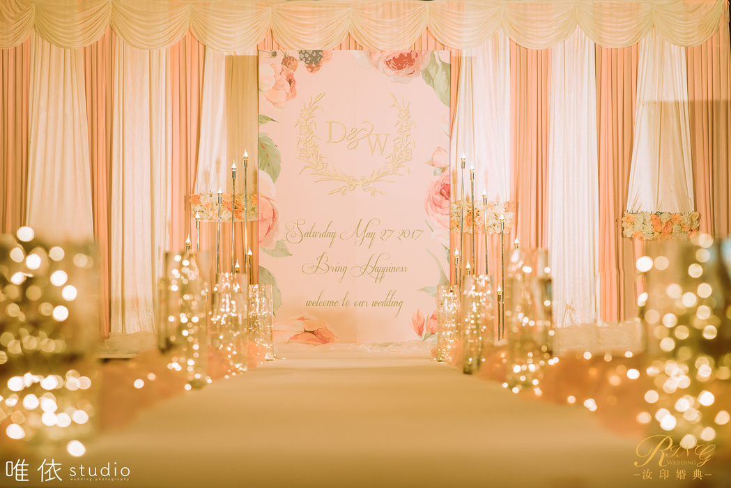 小清新婚礼《bring happiness》-来自汝印婚典策划客照案例 |婚礼时光