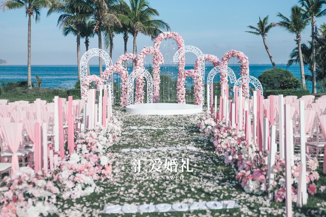 唯美海边婚礼 | 粉色花园