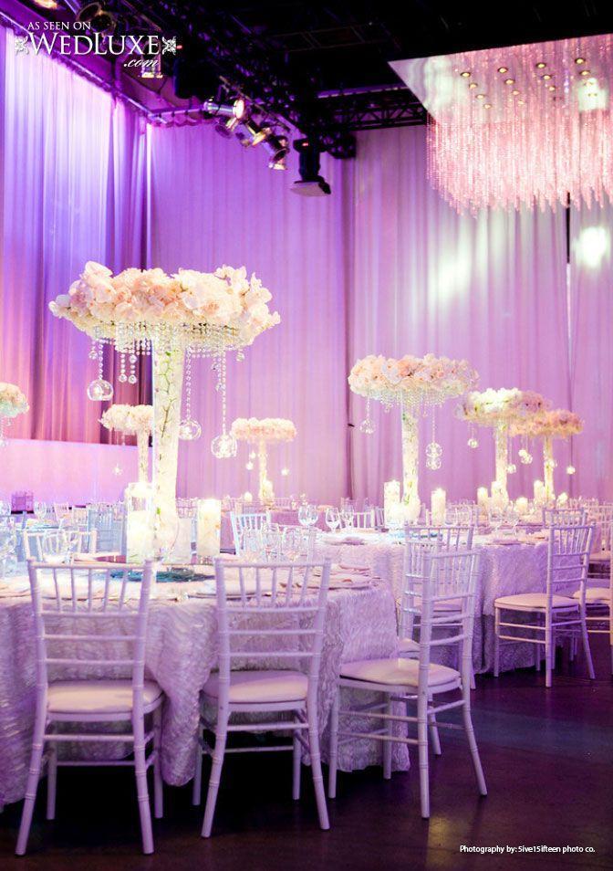 梦幻般的浪漫紫色主题婚礼