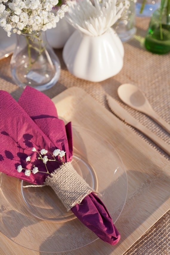 满天星餐巾麻布