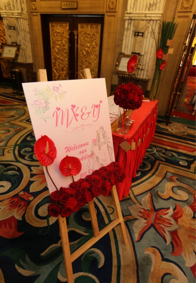 那些默默无闻却缺一不可的婚礼道具--迎宾牌-来自婚礼视觉杂志客照案例 |婚礼精选